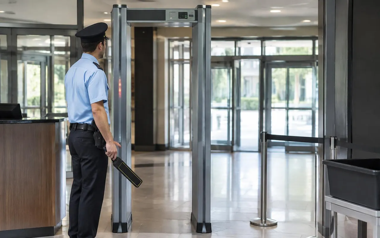 Door frame metal detector and handheld metal detector, Hyderabad