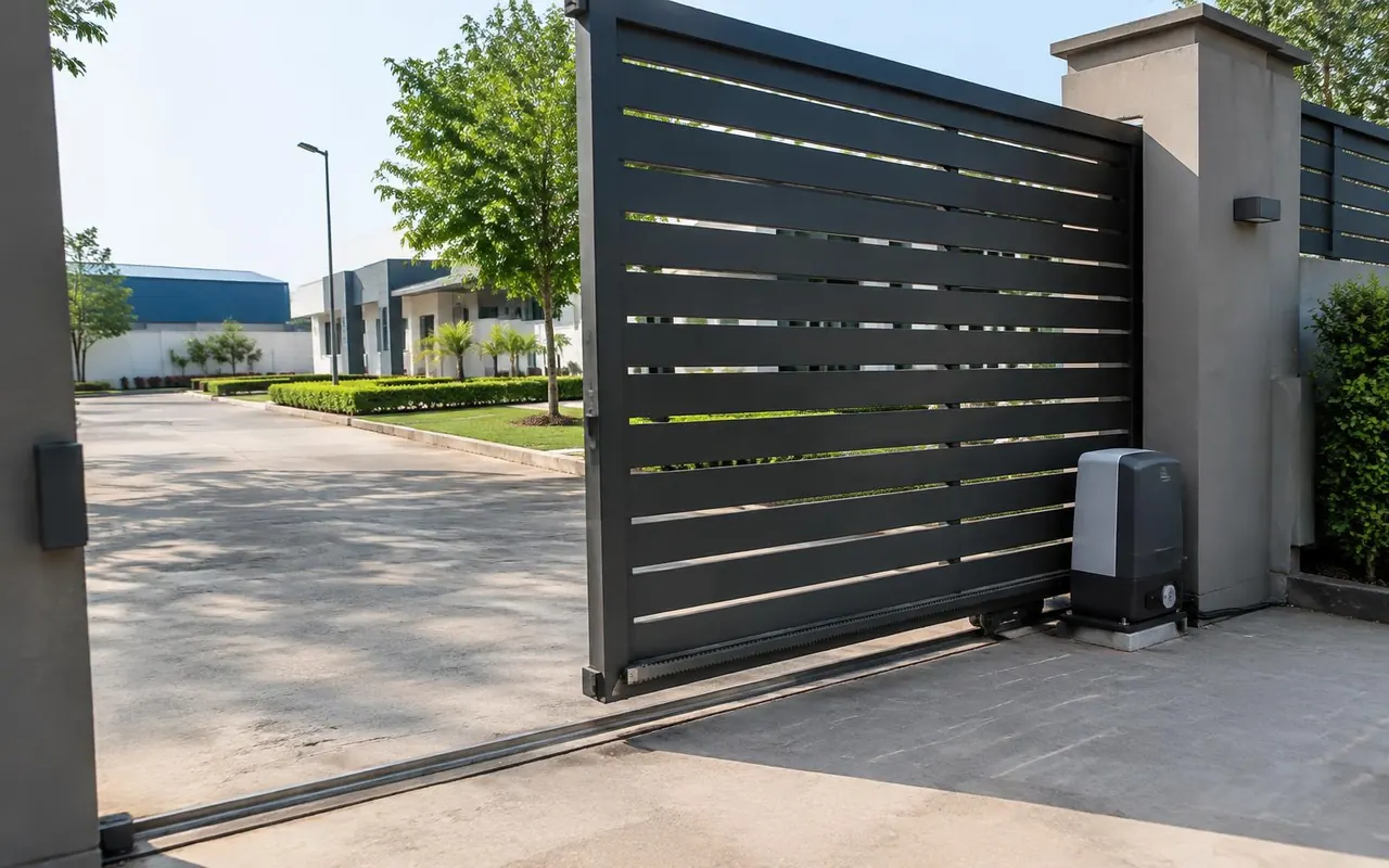 Motorized sliding gate with gate motor, Hyderabad
